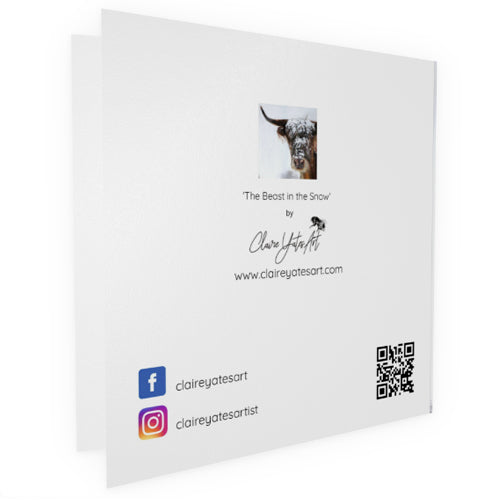 Greeting Card - 'Beast in the snow' -
