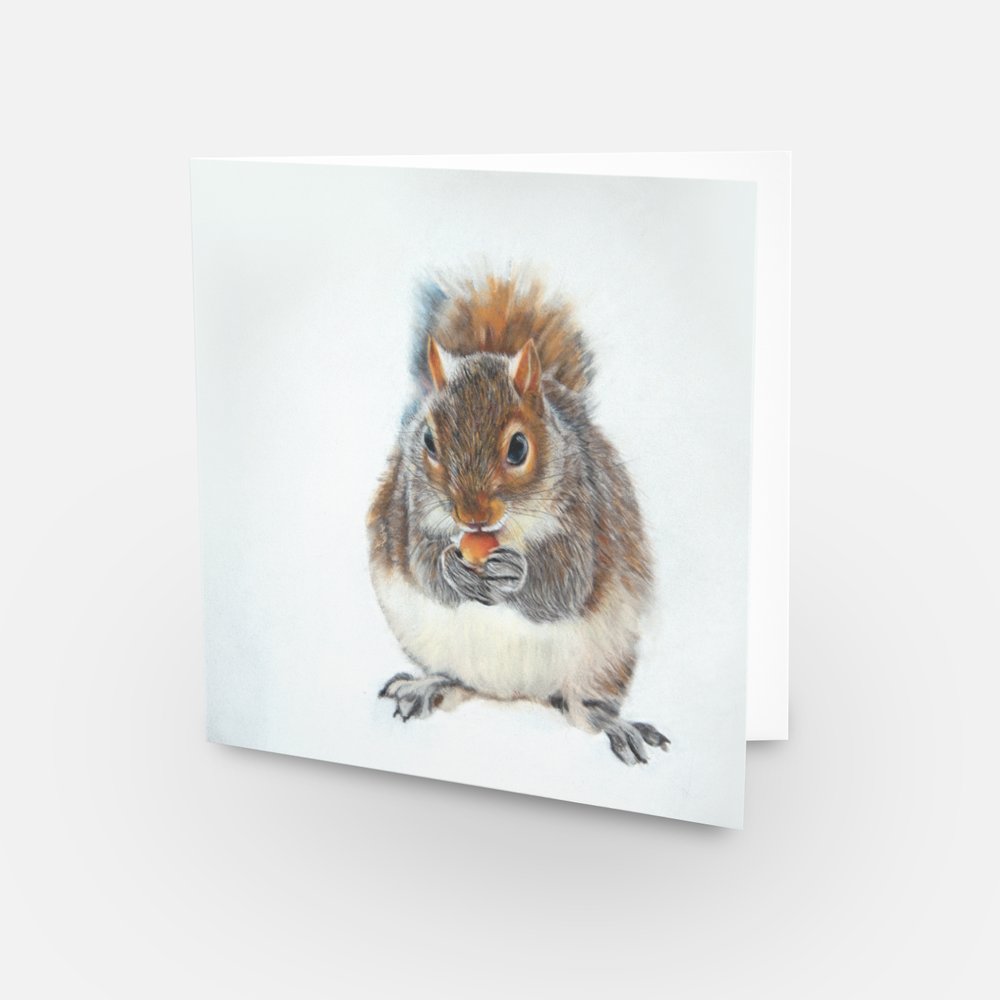 Greeting Card 'Winter Squirrel - Cyril'