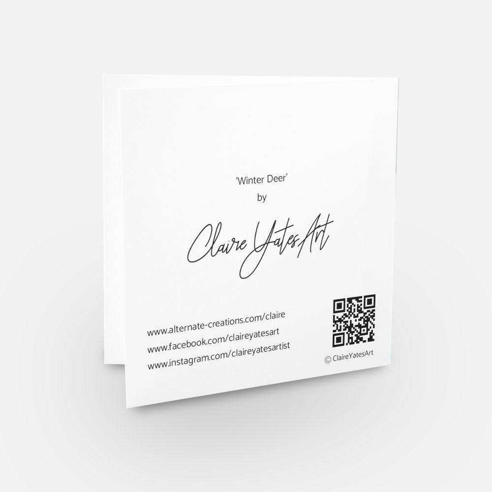 Greeting Card 'Winter Deer'