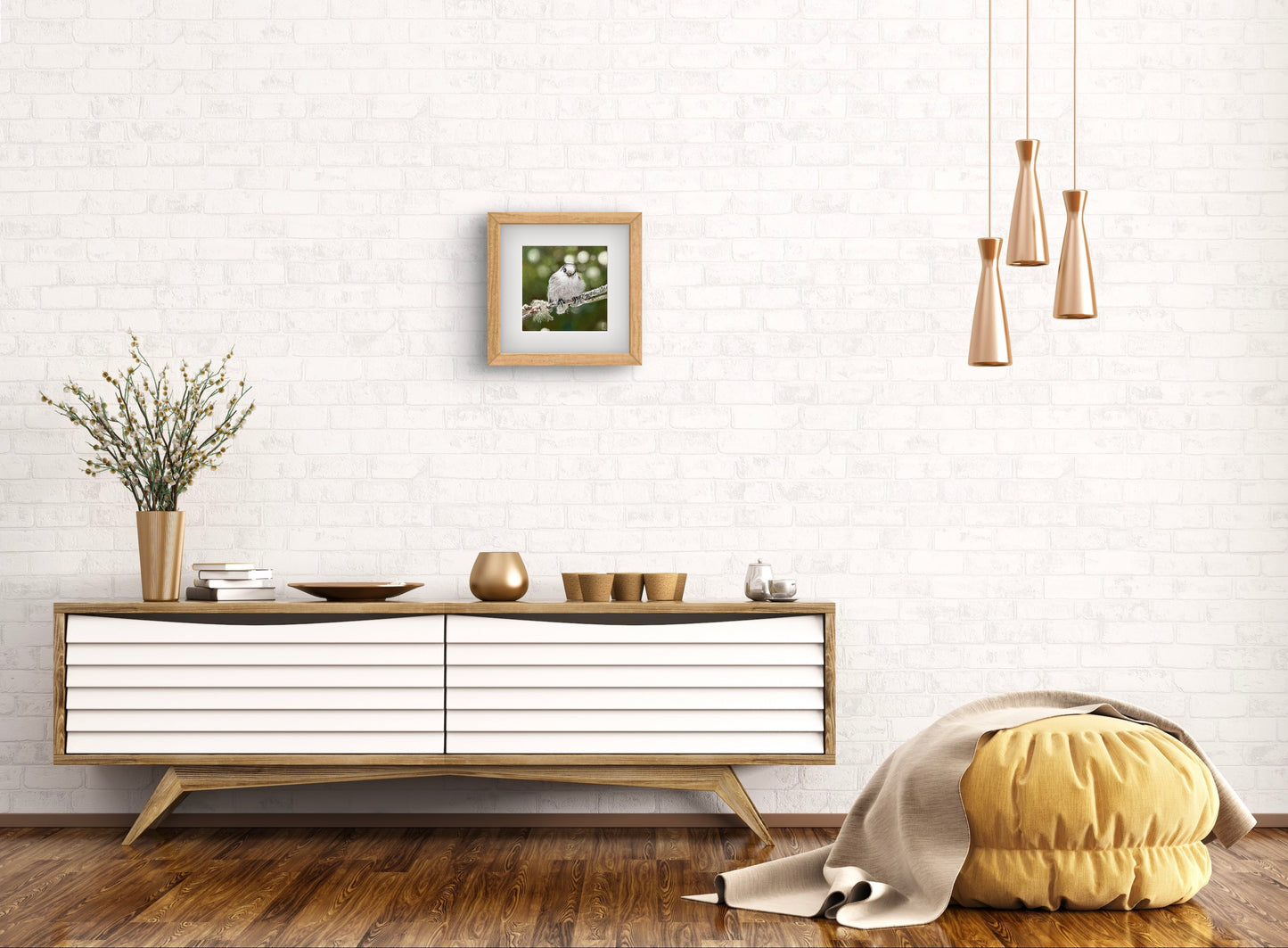 Original Fluff and Feather Pastel Painting