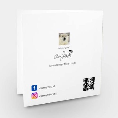 Greeting Card - 'Winter Bear' -