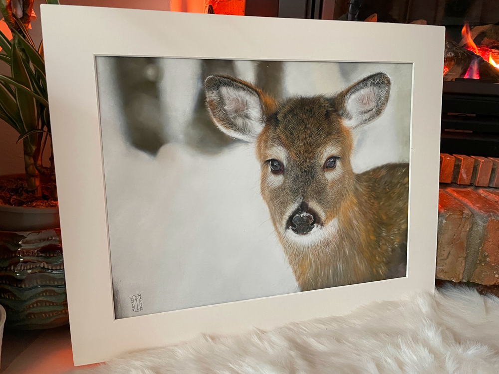 Original Winter Deer Portrait