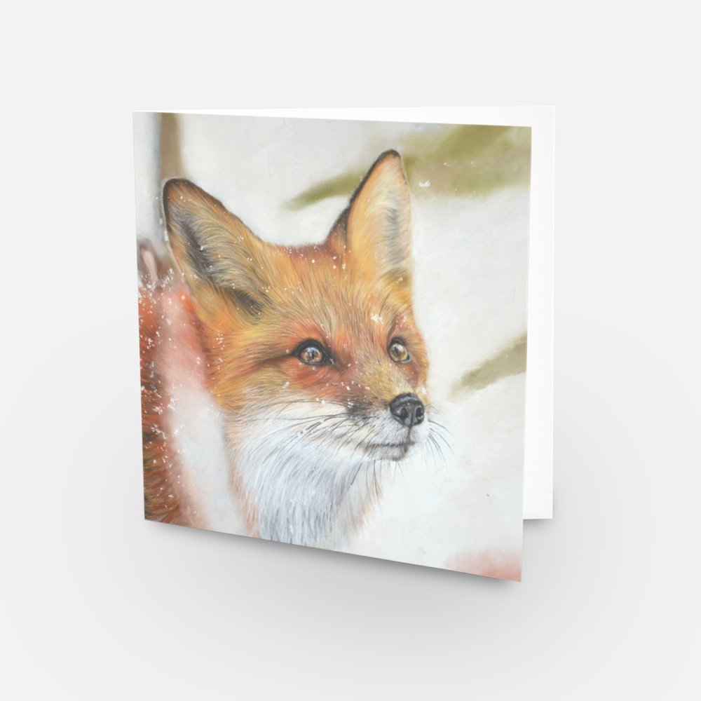Winter Fox Greeting Card