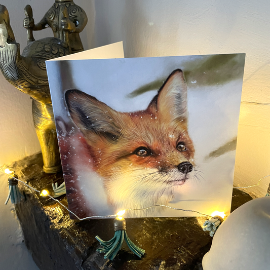 Winter Fox Greeting Card