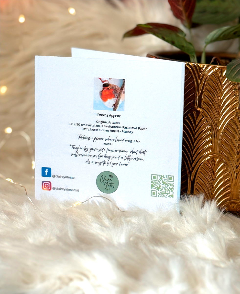 'Robins Appear' Greeting Card